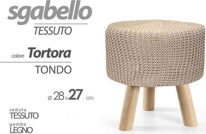 Pouf Sgabello Poggiapiedi Gambe In Legno Tessuto Tortora 28x27 Cm Tondo 827716 Casa e cucina/Organizzazione interni/Contenitori ceste e cestini/Scatole e bauli/Bauli Trade Shop italia - Napoli, Commerciovirtuoso.it