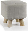 Pouf Sgabello Poggiapiedi Quadrato Crema Tessuto Pouff Piedi Legno 27x28cm 789861 Casa e cucina/Organizzazione interni/Contenitori ceste e cestini/Scatole e bauli/Bauli Trade Shop italia - Napoli, Commerciovirtuoso.it