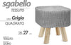 Pouf Sgabello Poggiapiedi Quadrato Gambe In Legno Tessuto Grigio 27x28cm 827723 Casa e cucina/Organizzazione interni/Contenitori ceste e cestini/Scatole e bauli/Bauli Trade Shop italia - Napoli, Commerciovirtuoso.it