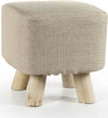 Pouf Sgabello Poggiapiedi Quadrato Pouff Tessuto Piedi Legno Tortora 27x28cm 790010 Casa e cucina/Organizzazione interni/Contenitori ceste e cestini/Scatole e bauli/Bauli Trade Shop italia - Napoli, Commerciovirtuoso.it