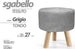 Pouf Sgabello Poggiapiedi Tondo Pouff Piedi Legno Tessuto Grigio 28x27cm 827730 Casa e cucina/Organizzazione interni/Contenitori ceste e cestini/Scatole e bauli/Bauli Trade Shop italia - Napoli, Commerciovirtuoso.it