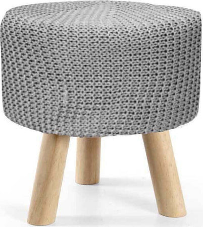 Pouf Sgabello Poggiapiedi Tondo Pouff Piedi Legno Tessuto Grigio 28x27cm 827730 Casa e cucina/Organizzazione interni/Contenitori ceste e cestini/Scatole e bauli/Bauli Trade Shop italia - Napoli, Commerciovirtuoso.it
