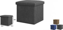 Pouff-Puff-Pouf-Contenitore-Imbottito-Con-Seduta-In-Tessuto-30-X-30-X-30cm-69584