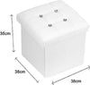 Pouff Puff Pouf Contenitore Imbottito Portaoggetti Seduta Bianco 79436 38x38x35cm Casa, arredamento e bricolage > Arredamento > Pouf Trade Shop italia - Napoli, Commerciovirtuoso.it