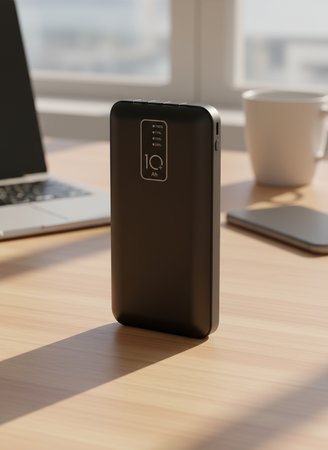 Power bank 20000mah caricabatterie portatile ad alta velocità con 4 cavi usb