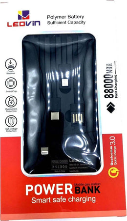 Power bank da 88000 MAH universale USB con cavo di ricarica rapida. Elettronica/Cellulari e accessori/Accessori/Caricabatterie/Caricabatterie portatile Grow Up - Casoria, Commerciovirtuoso.it