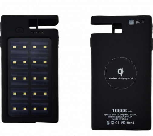 Power Bank Ricarica Wireless Filo 10000mah Pannello Solare 3 Usb Torcia Smartphone Mp3 Elettronica/Cellulari e accessori/Accessori/Caricabatterie/Caricabatterie portatile Trade Shop italia - Napoli, Commerciovirtuoso.it