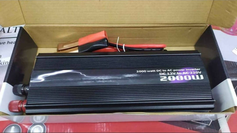 Power Inverter Da 2000 Watt - 12v 220v Trasformatore Auto Barca Camper Con Presa Usb Commercio Industria e Scienza/Energia solare e eolica/Convertitori di potenza/Inverter precablati TradeKard - Acerra, Commerciovirtuoso.it
