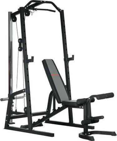 Power-Tower-Multifunzione-con-Panca-per-Addominali-e-Porta-Bilanciere-Regolabile,-Nero-ZV6A91-294V00BKZV6