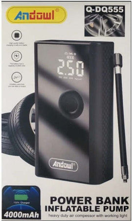 Powerbank 4000mah Compressore D'aria A Batteria Digitale Pompa 5v 2 In 1 Q-dq555 Elettronica/Audio e video portatile/Accessori/Accessori per lettori MP3/Caricabatterie/Power bank portatili Trade Shop italia - Napoli, Commerciovirtuoso.it