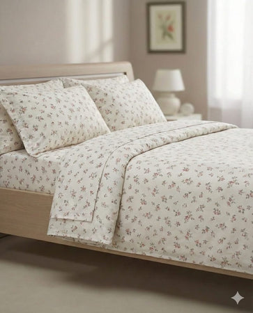 Completo Lenzuola Tessitura Randi Atelier 36 Matrimoniale Percalle di Cotone