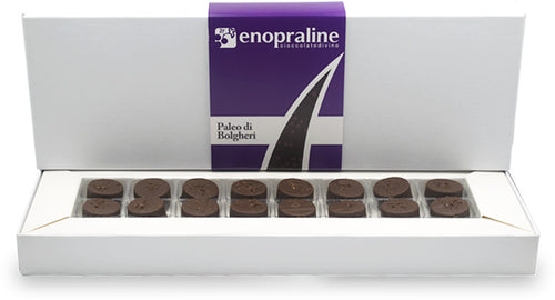 Praline Cioccolato Aromatizzate al Cabernet Franc 200gr. Enopraline di Paleo di Bolgheri Cioccolatini Artigianali Made in Italy Alimentari e cura della casa/Snack dolci e salati/Caramelle cioccolatini e gomme da masticare/Caramelle e cioccolatini in confezione regalo/Cioccolatini in confezione regalo Conca d’Oro - Campiglia Marittima, Commerciovirtuoso.it