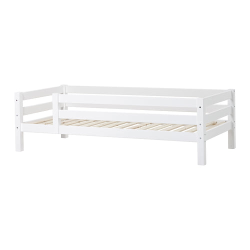 Letto junior con sponda a 3/4 90x200 cm, Rete a doghe flessibili Hoppekids ECO Luxury - Bianco