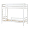 Letto a castello alto Hoppekids ECO Luxury 90x200 cm con due sponde, Rete a doghe flessibili - Bianco