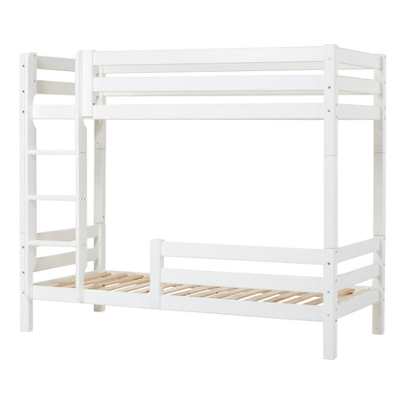 Letto a castello alto Hoppekids ECO Luxury 90x200 cm con due sponde, Rete a doghe flessibili - Bianco