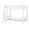 Letto a castello alto Hoppekids ECO Luxury con scaletta inclinata e 1/2 sponda 120x200 cm - Bianco