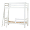 Letto a castello alto Hoppekids ECO Luxury con scaletta inclinata e 1/2 sponda 70x160 cm - Bianco