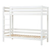 Letto a castello alto di lusso Hoppekids ECO 90x200 cm con sponda posteriore sul letto inferiore - Bianco