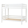 Letto a Castello Alto Hoppekids ECO Luxury 120x200 cm con Sponda Schienale sul Letto Inferiore - Bianco