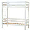 Letto a castello alto di lusso Hoppekids ECO 70x160 cm con sponda posteriore sul letto inferiore - Bianco
