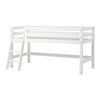 Letto semi-alto Hoppekids ECO Luxury 90x200 cm con scaletta inclinata - Bianco