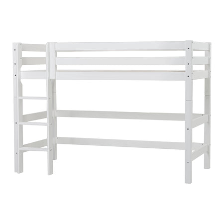 Letto semi-alto Hoppekids ECO Luxury 90x200 cm con rete a doghe flessibili - Bianco - 1