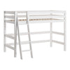 Letto semi-alto di lusso Hoppekids ECO 90x200 cm con Rete a doghe flessibili e Scaletta inclinata - Bianco