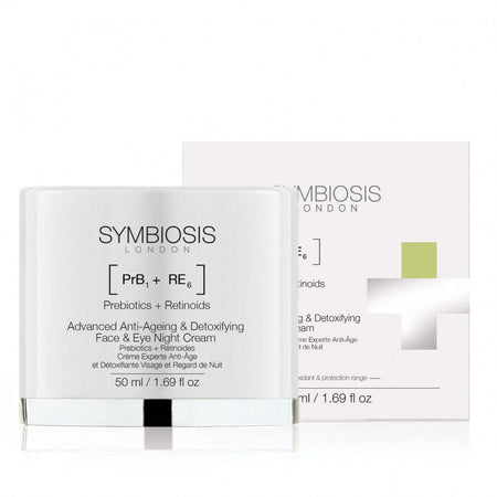 [Prebiotici + Retinoidi] - Crema Notte Avanzata Anti-Età e Detox Per Viso E Occhi | SYMBIOSIS LONDON