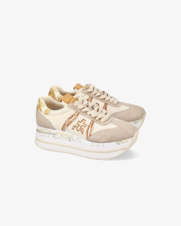 Premiata scarpa donna mod. Beth Beige Bronze
