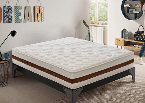 Materasso in memory foam, altezza 28 cm, 5 cm di memory foam, anatomico, elastico e indeformabile