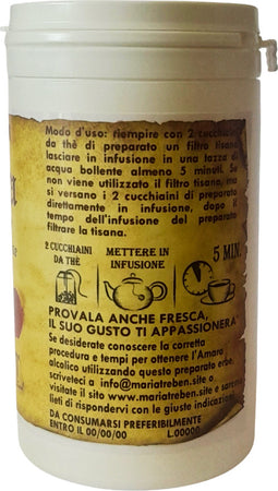Preparato-per-Tisana-alle-erbe-tipiche-dell'-Amaro-Svedese-nell’assoluto-rispetto-della-ricetta-originale-di-Maria-Treben,-digestiva,-diuretica,-drenante,-per-gonfiore-addominale,-100%-naturale