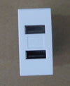 PRESA 2 USB COMPATIBILE LIVING LIGHT