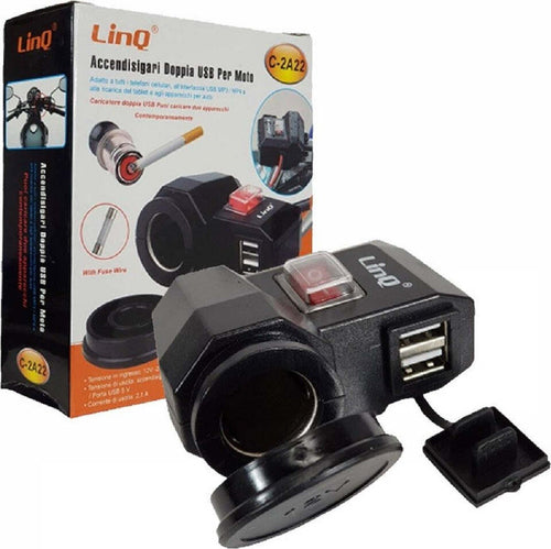Presa Accedisigari Con Doppia Porta Usb Per Moto Motocicletta Scooter Auto C-2a22 Elettronica/Cellulari e accessori/Accessori/Caricabatterie/Caricabatterie da auto Trade Shop italia - Napoli, Commerciovirtuoso.it
