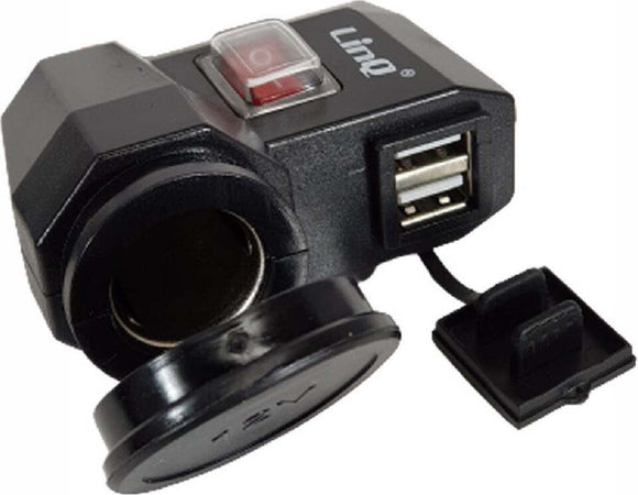 Presa Accedisigari Con Doppia Porta Usb Per Moto Motocicletta Scooter Auto C-2a22 Elettronica/Cellulari e accessori/Accessori/Caricabatterie/Caricabatterie da auto Trade Shop italia - Napoli, Commerciovirtuoso.it