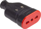PRESA-ALTA-RESISTENZA-'ELA-PLUG'-2P+T-10/16A---colore-nero-Rosi