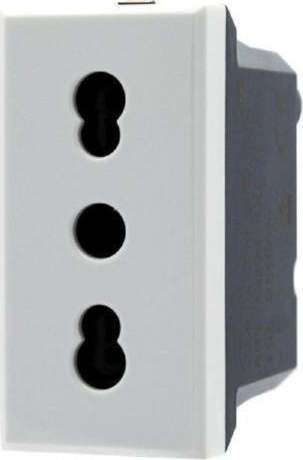 Presa-Bipasso-2p+t-10/16a-Colore-Bianco-Compatibile-Bticino-Axolute
