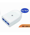 Presa Bivalente P17/11 Elettrica Bipasso 2p+t 10a/16a 250v Max 1500w Bianco 83013