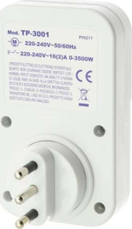 Presa elettrica temporizzata timer 24 h programmabile per decorazioni natalizie Illuminazione/Illuminazione per esterni/Accessori/Trasformatori a bassa intensità MagiediNatale.it - Altamura, Commerciovirtuoso.it