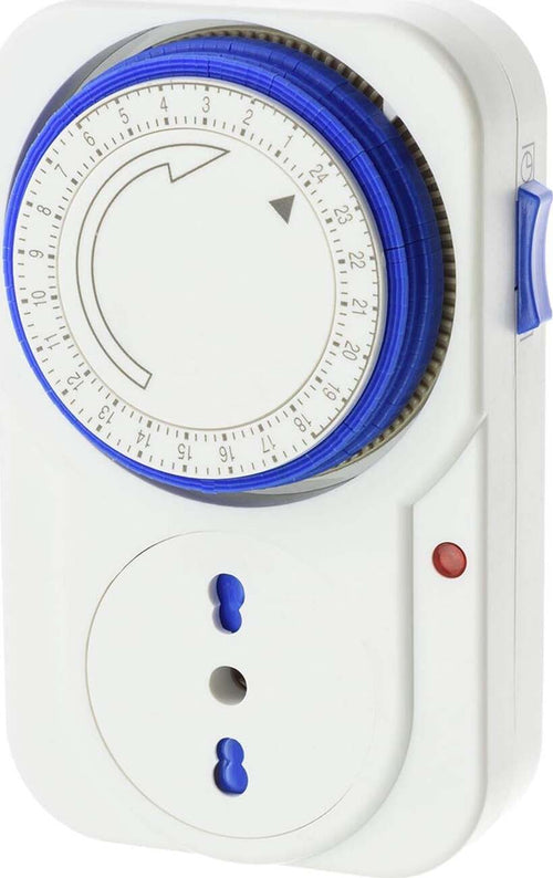 Presa elettrica temporizzata timer 24 h programmabile programmatore orologio