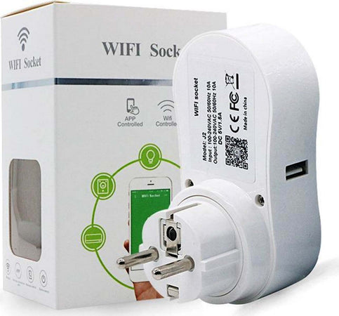 Presa Intelligente Wifi Smart Plug Spina Compatibile Google Home Alexa Echo Usb Elettronica e telefonia > Materiale Elettrico > Multiprese e Avvolgicavo Trade Shop italia - Napoli, Commerciovirtuoso.it