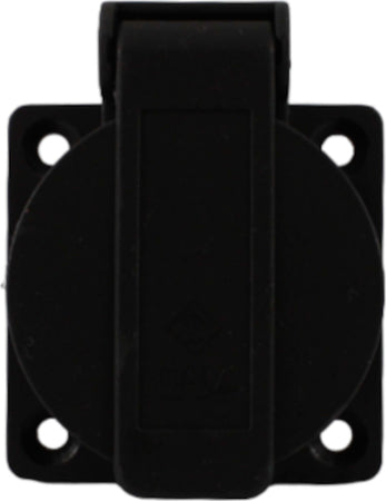 Presa-Nera-16A-2P+T-French-48X48-KEDU