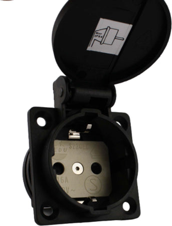 Presa-Nera-16A-2P+T-Schuko-48X48-KEDU