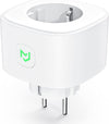 Presa Smart WiFi 16A, Presa WiFi Monitoraggio Consumi Controllo Vocale e Timer, Compatibile con Alexa, Google Home e SmartThings, Type F 3840W 2,4GHz Meross