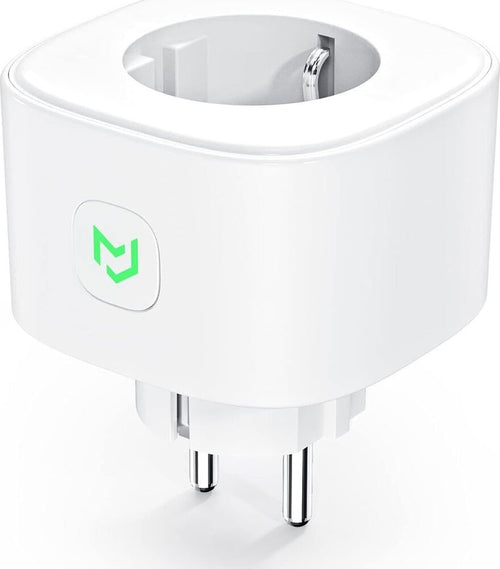Presa Smart WiFi 16A, Presa WiFi Monitoraggio Consumi Controllo Vocale e Timer, Compatibile con Alexa, Google Home e SmartThings, Type F 3840W 2,4GHz Meross