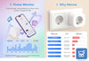 Presa Smart WiFi 16A, Presa WiFi Monitoraggio Consumi Controllo Vocale e Timer, Compatibile con Alexa, Google Home e SmartThings, Type F 3840W 2,4GHz Meross
