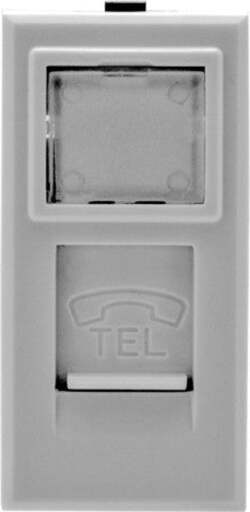 Presa-Telefonica-Plug-Rj11-Bianco-Con-Coperchio-Compatibile-Bticino-Axolute