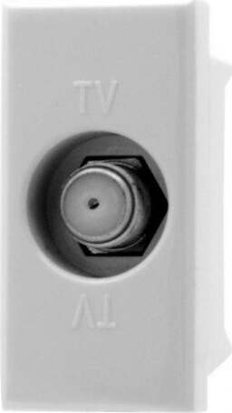 Presa-Tv-Connettore-Passante-Maschio-Bianco-Compatibile-Bticino-Axolute