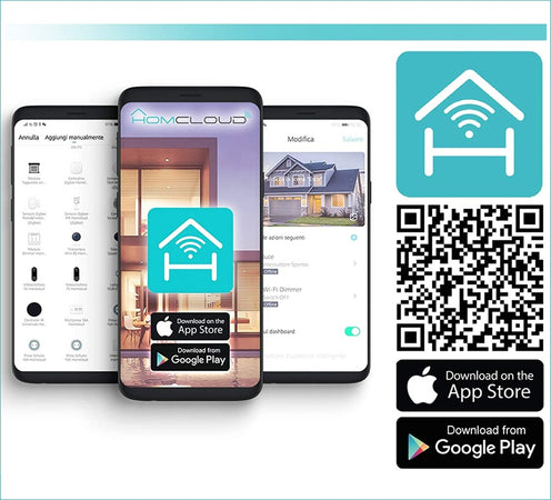 Presa Intelligente Wi-Fi 16A Italiana con controllo energia e comando da Smartphone e Vocale HOMCLOUD