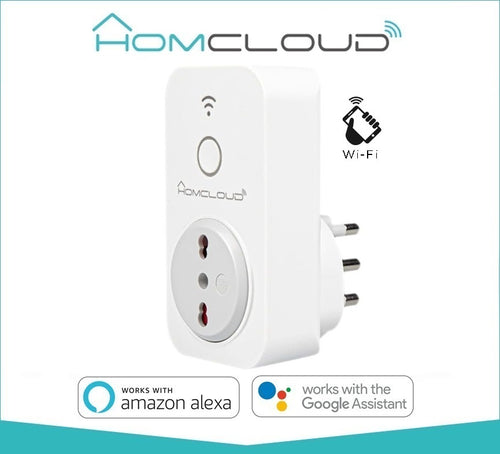 Presa Intelligente Wi-Fi 16A Italiana con controllo energia e comando da Smartphone e Vocale HOMCLOUD
