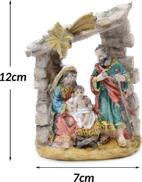 Presepe Nativit? In Resina Scenario Sacra Famiglia Decorazioni Natalizie 12x7cm Casa e cucina/Decorazioni per interni/Addobbi e decorazioni per ricorrenze/Decorazioni natalizie/Presepi/Statuine e fondali per il presepe Trade Shop italia - Napoli, Commerciovirtuoso.it